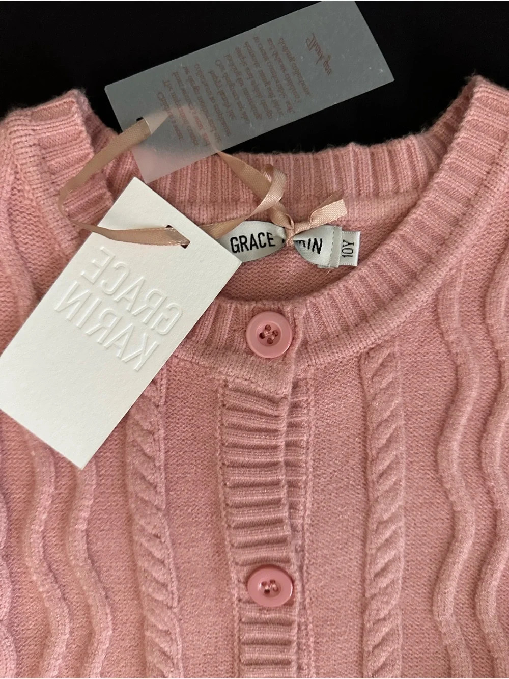 Girls 2 piece skirt and cardigan set